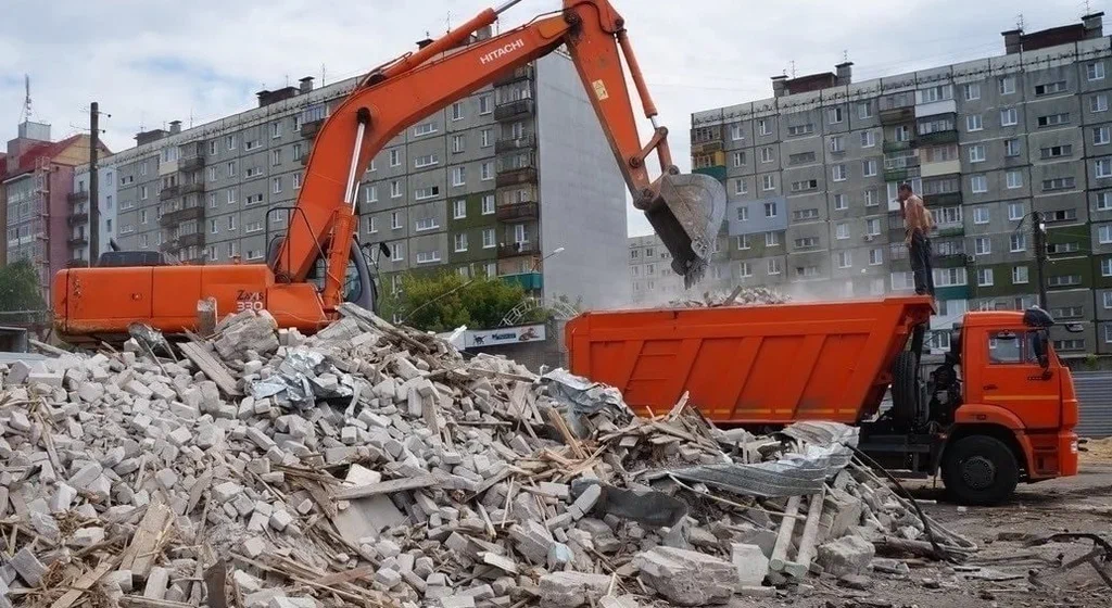 Профессиональный вывоз строительного мусора в Тихорецке в октябре