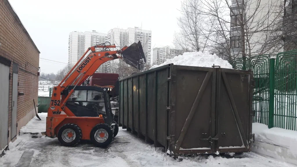 Вывоз снега контейнерами в Тихорецке — цена от 3298 руб., заказать контейнер для снега в ПроМусор
